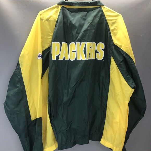 Vintage Green Bay Packers nfl Apex One Pro Line Packable 90's Full Zip XL Rare - Picture 2 of 8